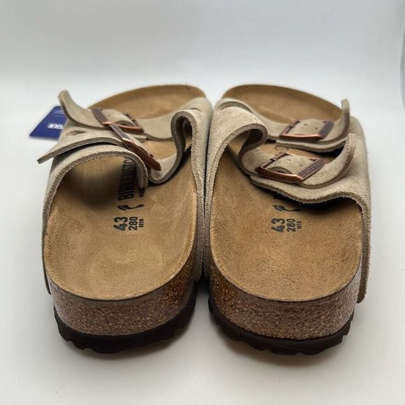 BIRKENSTOCK Women's Arizona Soft Footbed Suede Leather  EU 43 US 10 TAUPE - Picture 4 of 7